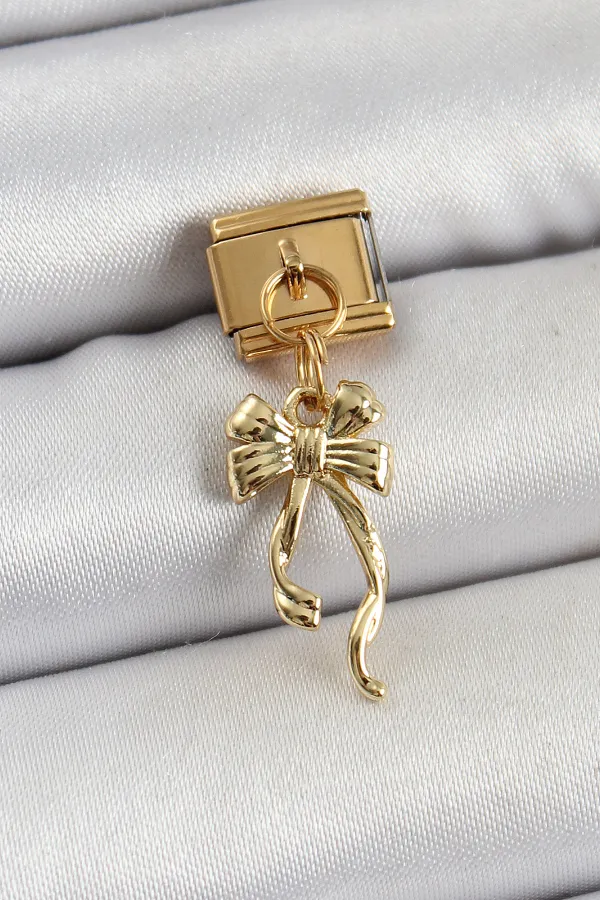 316L Çelik Sallantılı Uzun Fiyonk Model Gold Renk Nomination Charm 316L Çelik Sallantılı Uzun Fiyonk Model Gold Renk Nomination Charm