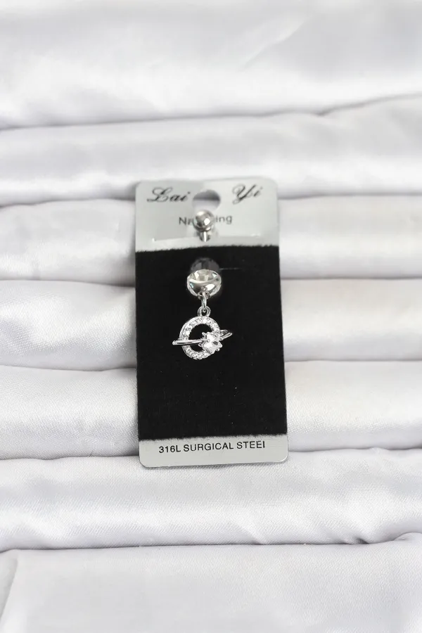 316L Cerrahi Çelik Sallantılı Yıldız Model Göbek Piercing 316L Cerrahi Çelik Sallantılı Yıldız Model Göbek Piercing