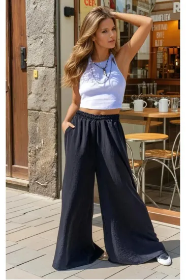 Kadın Beli Lastikli Cepli Bol Paça Salaş Oversize Yumuşak Dokulu Rahat Pantolon 700-3391341 Kadın Beli Lastikli Cepli Bol Paça Salaş Oversize Yumuşak Dokulu Rahat Pantolon 700-3391341