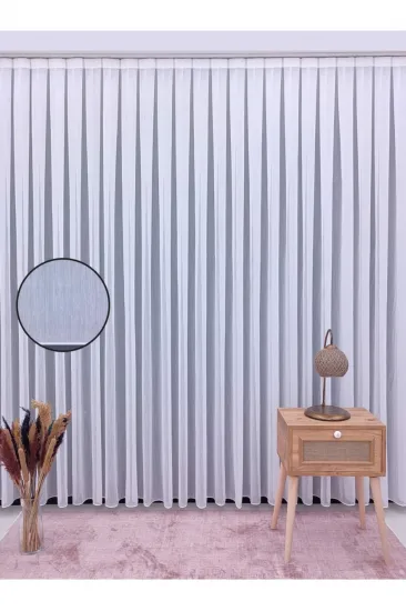 Vakko İtalyan Koleksiyon Modern Bambu Sedef Lüx Tül Perde Yüksek Kaliteli 1/3 Sık Pile Vakko İtalyan Koleksiyon Modern Bambu Sedef Lüx Tül Perde Yüksek Kaliteli 1/3 Sık Pile