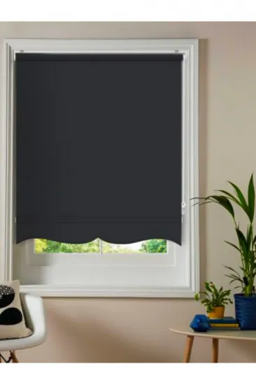 Modern Siyah Klasik Mat Stor Güneşlik Perde, Alüminyum Kasalı Yüksek Kaliteli - Siyah W5850/MTS Modern Siyah Klasik Mat Stor Güneşlik Perde, Alüminyum Kasalı Yüksek Kaliteli - Siyah W5850/MTS