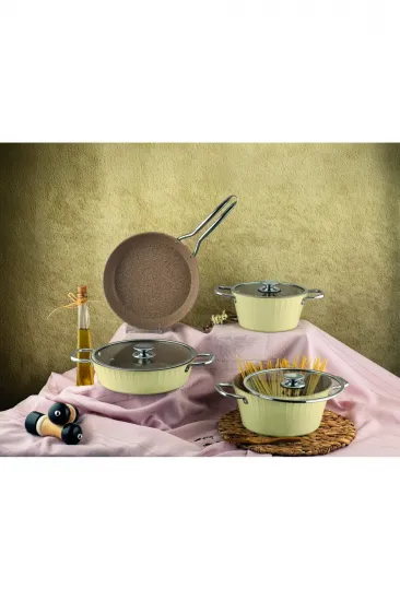 ZEST LİONTE İNDİKSİYON TABANLI 7 PRÇ GRANİT SET ZEST LİONTE İNDİKSİYON TABANLI 7 PRÇ GRANİT SET