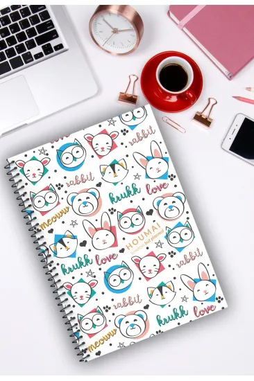 A5 Spiralli Defter 96 Sayfa Çizgisiz, Houmai Serisi Özel Koleksiyonu, No:4 Kalın Kapak A5 Spiralli Defter 96 Sayfa Çizgisiz, Houmai Serisi Özel Koleksiyonu, No:4 Kalın Kapak