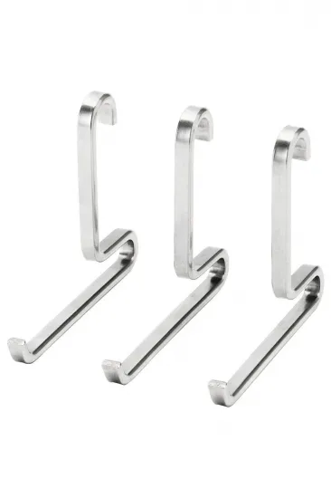 Metal KUNGSFORS paslanmaz çelik kanca 3 adet 3 Parça Gümüş Metal KUNGSFORS paslanmaz çelik kanca 3 adet 3 Parça Gümüş