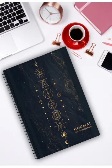 A5 Spiralli Defter 96 Sayfa Çizgisiz , Houmai Serisi Özel Koleksiyon No:3 Kalın Kapak A5 Spiralli Defter 96 Sayfa Çizgisiz , Houmai Serisi Özel Koleksiyon No:3 Kalın Kapak