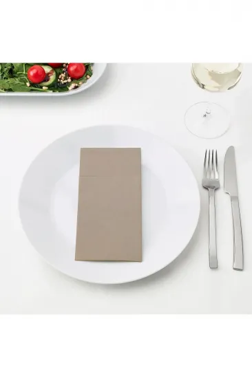 Mottaga Peçete Bej 38X38 Cm 25 Adet Cepli Peçete Mottaga Peçete Bej 38X38 Cm 25 Adet Cepli Peçete