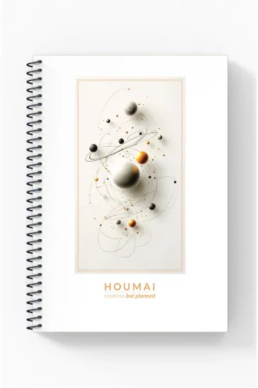 A5 Spiralli Defter 96 Sayfa Çizgili, Houmai Serisi Özel Koleksiyonu,Karton Kapak A5 Spiralli Defter 96 Sayfa Çizgili, Houmai Serisi Özel Koleksiyonu,Karton Kapak