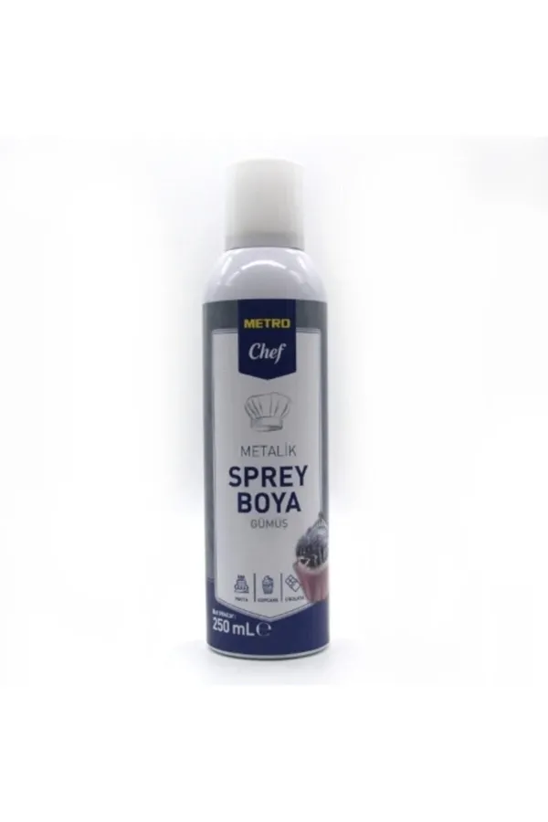 Metro Chef Metalik Sprey Boya Gümüş (250 Ml) Metro Chef Metalik Sprey Boya Gümüş (250 Ml)
