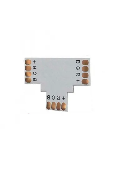 T Tip RGB Şerit LED Bağlantı Aparatı - Beyaz Plastik