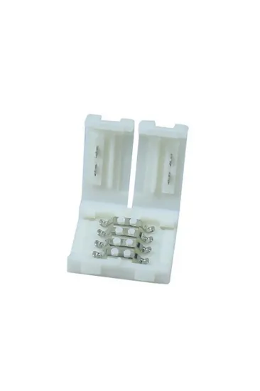 4'lü RGB Şerit LED Birleştirme Aparatı - Lehimsiz Beyaz 4'lü RGB Şerit LED Birleştirme Aparatı - Lehimsiz Beyaz