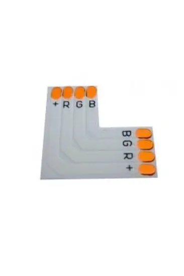 L Tip RGB Şerit LED Köşe Konnektörü - Beyaz 10mm Aparat L Tip RGB Şerit LED Köşe Konnektörü - Beyaz 10mm Aparat