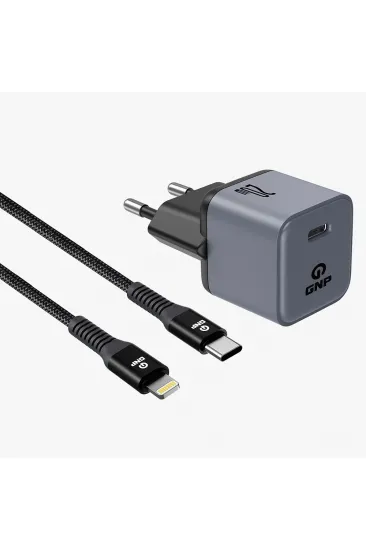 GNP 20W GaN Teknolojili Lightning Hızlı Şarj Seti GNP 20W GaN Teknolojili Lightning Hızlı Şarj Seti