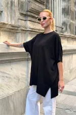 Siyah Oversize Triko Bluz Siyah Oversize Triko Bluz