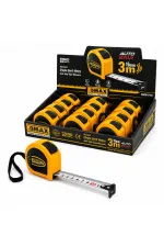 12 ADET 3MT X 16MM OTOMATİK ÇELİK ŞERİT METRE STOPLU (5637) 12 ADET 3MT X 16MM OTOMATİK ÇELİK ŞERİT METRE STOPLU (5637)
