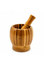 AHŞAP BAMBU - ÇİZGİLİ HAVAN SARIMSAK DÖVECEK Ç: 8CM--D: 7CM--Y:10.5CM FİLELİ AMBALAJ (5637) AHŞAP BAMBU - ÇİZGİLİ HAVAN SARIMSAK DÖVECEK Ç: 8CM--D: 7CM--Y:10.5CM FİLELİ AMBALAJ (5637)