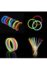 Glow Fosforlu Neon Bileklik 50 Adet (5637) Glow Fosforlu Neon Bileklik 50 Adet (5637)