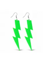 80’ler 90'lar Retro Neon Yeşil Şimşek Küpe 10 cm (5637) 80’ler 90'lar Retro Neon Yeşil Şimşek Küpe 10 cm (5637)