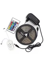 Şerit Led 5 Metre Kumandalı Animasyonlu RGB (5637)