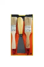 Boya Kestirme Fırça- Spatula Seti 3lü (5637) Boya Kestirme Fırça- Spatula Seti 3lü (5637)