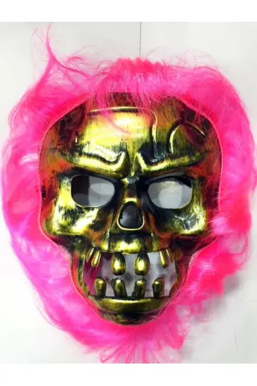 Cadılar Bayramı Pembe Saçlı Maske (5637) Cadılar Bayramı Pembe Saçlı Maske (5637)