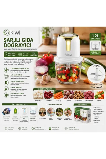 USB TO TYPE-C ŞARJLI MİNİ 3 BIÇAKLI GOLD BLENDER RONDO GIDA DOĞRAYICI 1.2LT=MİKA KRİSTAL HAZNE KC-8221 (5637) USB TO TYPE-C ŞARJLI MİNİ 3 BIÇAKLI GOLD BLENDER RONDO GIDA DOĞRAYICI 1.2LT=MİKA KRİSTAL HAZNE KC-8221 (5637)