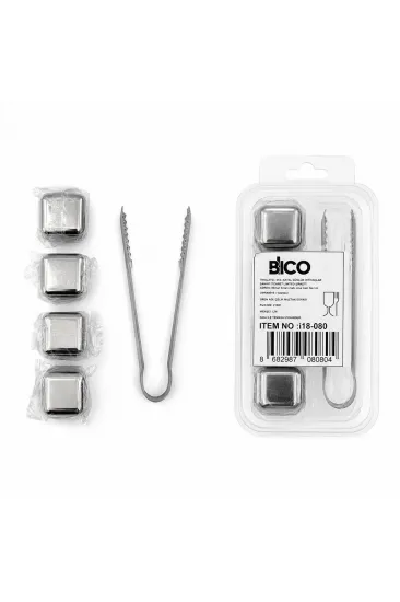 5PCS = 4 KÜP - MAŞA KÜP ŞEKLİ METAL BUZLUK (5637)