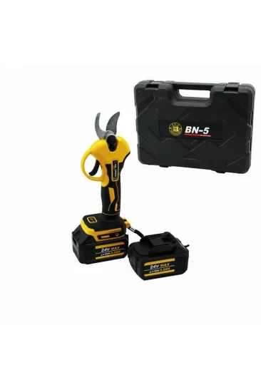 CORDLESS SHEAR YELLOW BN-5 HS-155 ŞARJLI BAĞ MAKASI 2 BATARYA - 24V 5.0AH (5637) CORDLESS SHEAR YELLOW BN-5 HS-155 ŞARJLI BAĞ MAKASI 2 BATARYA - 24V 5.0AH (5637)