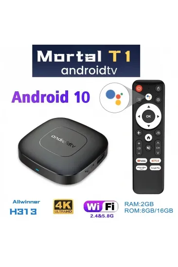 Mortal T1.Android Tv Box 2gb Ram -16 gb Hafıza Android 12 Tvbox (5637) Mortal T1.Android Tv Box 2gb Ram -16 gb Hafıza Android 12 Tvbox (5637)