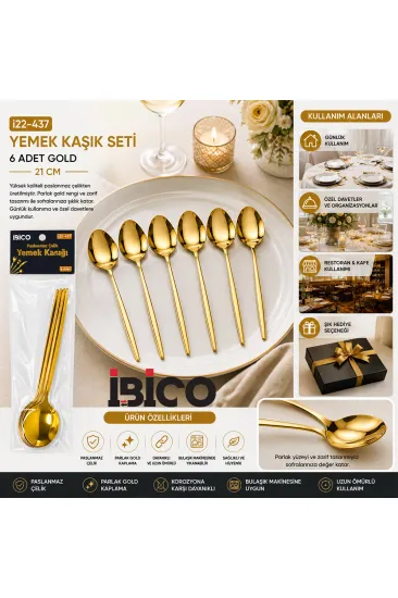 60 PARÇA GOLD YEMEK KAŞIK SETİ 21CM - 1 PAKET İÇİNDE 6 ADET VARDIR - 10 PAKET GÖNDERİLİR (5637) 60 PARÇA GOLD YEMEK KAŞIK SETİ 21CM - 1 PAKET İÇİNDE 6 ADET VARDIR - 10 PAKET GÖNDERİLİR (5637)