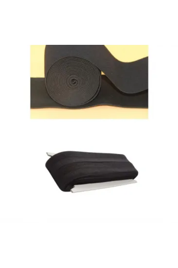 SİYAH - 1.5CM PAÇA LASTİK YASSI GENİŞ 10MT. (5637) SİYAH - 1.5CM PAÇA LASTİK YASSI GENİŞ 10MT. (5637)