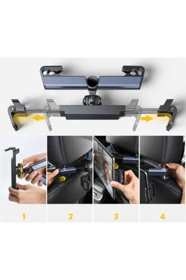 Koltuk Arkası Ayarlanabilir Tablet Telefon Tutucu (5637) Koltuk Arkası Ayarlanabilir Tablet Telefon Tutucu (5637)