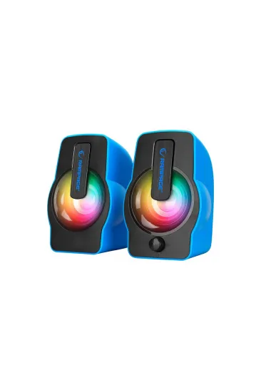 MAVİ - RGB IŞIKLI 1+1 HOPARLÖR SPEAKAER SET USB KABLO 2.0 MULTİMEDYA - 6W (5637) MAVİ - RGB IŞIKLI 1+1 HOPARLÖR SPEAKAER SET USB KABLO 2.0 MULTİMEDYA - 6W (5637)