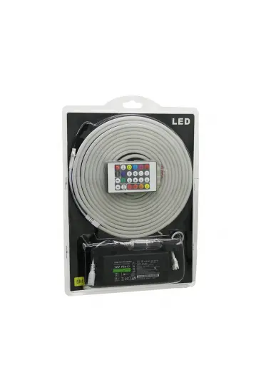 5MT KUMANDALI - ADAPTÖRLÜ NEON ŞERİT LED 12V (5637) 5MT KUMANDALI - ADAPTÖRLÜ NEON ŞERİT LED 12V (5637)