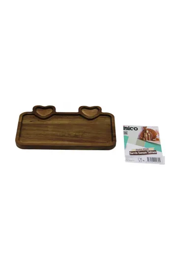 AKASYA DİKDÖRTGEN 3 BÖLMELİ=2İN1 KALP BÖLME+1 AHŞAP SERVİS SUNUM TEPSİ - TAHTASI 25 X 14 X 1.4CM (5637) AKASYA DİKDÖRTGEN 3 BÖLMELİ=2İN1 KALP BÖLME+1 AHŞAP SERVİS SUNUM TEPSİ - TAHTASI 25 X 14 X 1.4CM (5637)