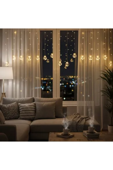 10 Sarkıtlı Kumandalı Dekoratif Top İçi Mini Toplu LED Günışığı Rengi Dekoratif Aydınlatma (5637) 10 Sarkıtlı Kumandalı Dekoratif Top İçi Mini Toplu LED Günışığı Rengi Dekoratif Aydınlatma (5637)