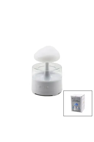 YAĞMUR BULUTU - BT SPEKAER HOPARLÖR 300ML USB ŞARJLI - RENKLİ LEDLİ IŞIK - KUMANDALI HAVA NEMLENDİRİCİ BUHAR MAKİNE - KOKU GİDERİCİ (5637)