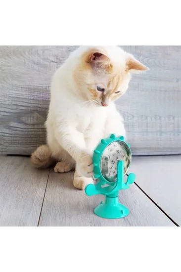 Vantuzlu Zilli İnteraktif Dönebilen Mama Kaplı Renkli Eğlenceli Eğitici Kedi Oyuncağı (5637) Vantuzlu Zilli İnteraktif Dönebilen Mama Kaplı Renkli Eğlenceli Eğitici Kedi Oyuncağı (5637)