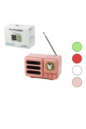 WİRELESS HOPARLÖR - SPEAKER - RADYO IŞIKLI USB ŞARJLI RENKLİ KASA - BRONZ ÇERÇEVE USB - DC 5V - TF (5637) WİRELESS HOPARLÖR - SPEAKER - RADYO IŞIKLI USB ŞARJLI RENKLİ KASA - BRONZ ÇERÇEVE USB - DC 5V - TF (5637)