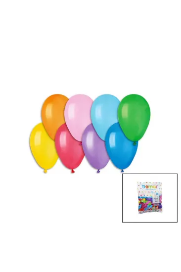 KLASİK RENKLİ BALON 7 İNÇ - 19CM - 100PCS (5637) KLASİK RENKLİ BALON 7 İNÇ - 19CM - 100PCS (5637)
