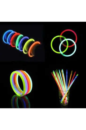 Glow Fosforlu Neon Bileklik 50 Adet (5637) Glow Fosforlu Neon Bileklik 50 Adet (5637)