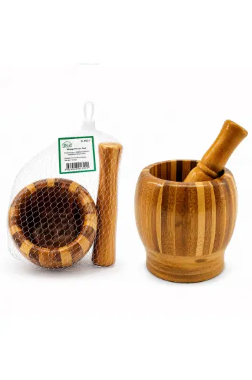 AHŞAP BAMBU - ÇİZGİLİ HAVAN SARIMSAK DÖVECEK Ç: 8CM--D: 7CM--Y:10.5CM FİLELİ AMBALAJ (5637) AHŞAP BAMBU - ÇİZGİLİ HAVAN SARIMSAK DÖVECEK Ç: 8CM--D: 7CM--Y:10.5CM FİLELİ AMBALAJ (5637)