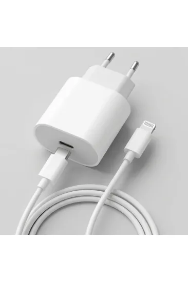 20W Hızlı Şarj Adaptörü USB-C to Lightning Kablolu – PD Destekli Süper Hızlı Şarj Cihazı (5637) 20W Hızlı Şarj Adaptörü USB-C to Lightning Kablolu – PD Destekli Süper Hızlı Şarj Cihazı (5637)