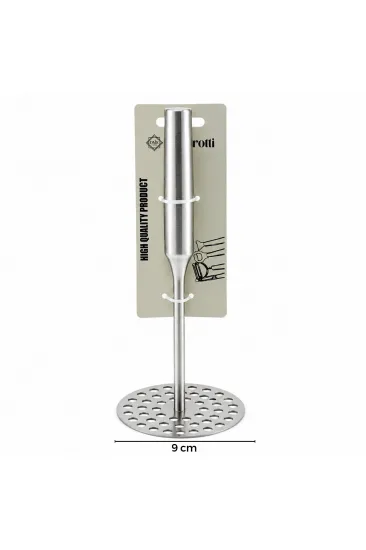 YUVARLAK ÇAP : 8CM METAL SAPLI = 11.5CM METAL PATATES EZİCİ TOPLAM UZUNLUK : 26.5CM (5637) YUVARLAK ÇAP : 8CM METAL SAPLI = 11.5CM METAL PATATES EZİCİ TOPLAM UZUNLUK : 26.5CM (5637)