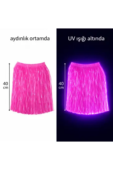 Neon Pembe Hawaii Parti Eteği 40 cm (5637) Neon Pembe Hawaii Parti Eteği 40 cm (5637)