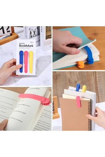 3’lü Otomatik Kitap Ayıracı – Akıllı Silikon Yer İmi Klips Seti, Okuma Severler İçin Pratik Kitap Aksesuarı (5637) 3’lü Otomatik Kitap Ayıracı – Akıllı Silikon Yer İmi Klips Seti, Okuma Severler İçin Pratik Kitap Aksesuarı (5637)