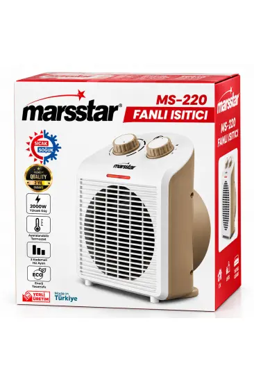 SICAK - SOĞUK TURBO FANLI ISITICI 3 KADEME HIZ AYAR 2000W MS-220 (5637) SICAK - SOĞUK TURBO FANLI ISITICI 3 KADEME HIZ AYAR 2000W MS-220 (5637)