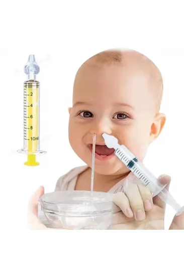 Yeniden Kullanılabilir, Manuel Burun Temizleyici 10ml Kapasiteli Burun Açıcı Şırınga (5637)