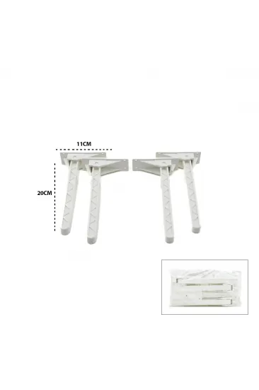 4 ADET BEYAZ SOFRA AYAK KOMPLE PLASTİK 20CM AÇ KAPA (5637) 4 ADET BEYAZ SOFRA AYAK KOMPLE PLASTİK 20CM AÇ KAPA (5637)
