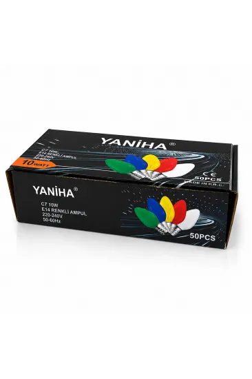 50 ADET MİX RENKLİ GECE LAMBASI AMPUL E14 - 10W C7 (5637) 50 ADET MİX RENKLİ GECE LAMBASI AMPUL E14 - 10W C7 (5637)