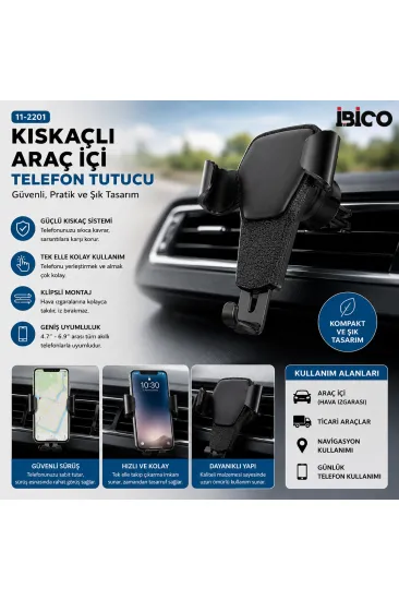 KISKAÇLI ARAÇ İÇİ TELEFON TUTUCU (5637) KISKAÇLI ARAÇ İÇİ TELEFON TUTUCU (5637)
